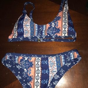 romwe multicolor bikini
